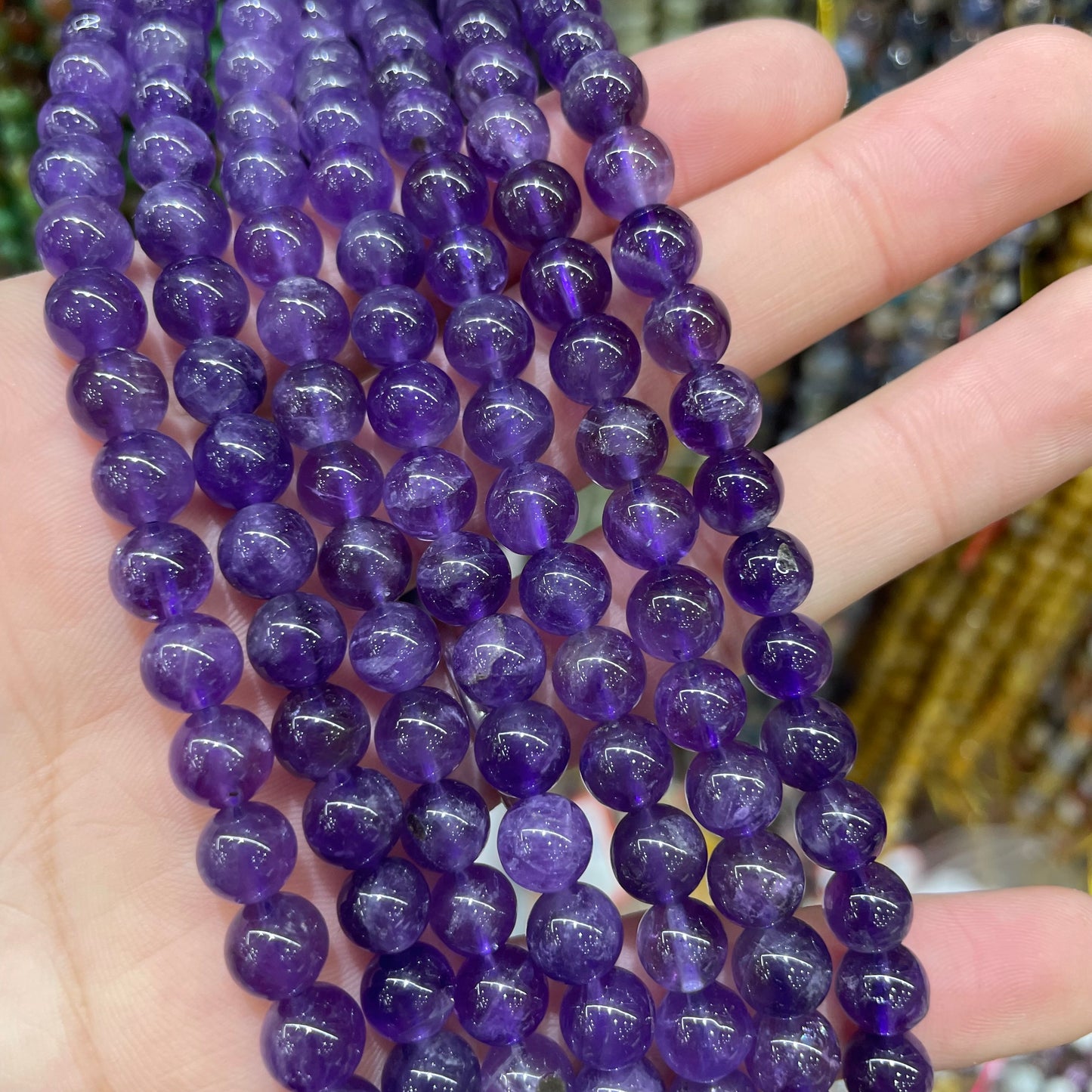 $1-10 crystal beads for diy bracelets with free string and needle charms spacer free shipping over $100