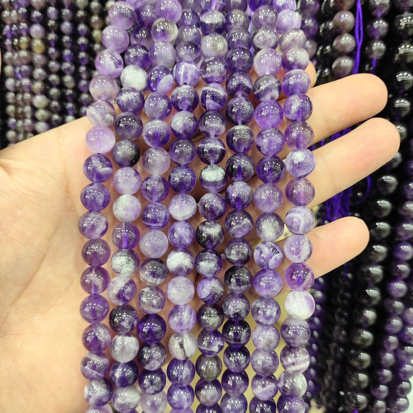 $1-10 crystal beads for diy bracelets with free string and needle charms spacer free shipping over $100