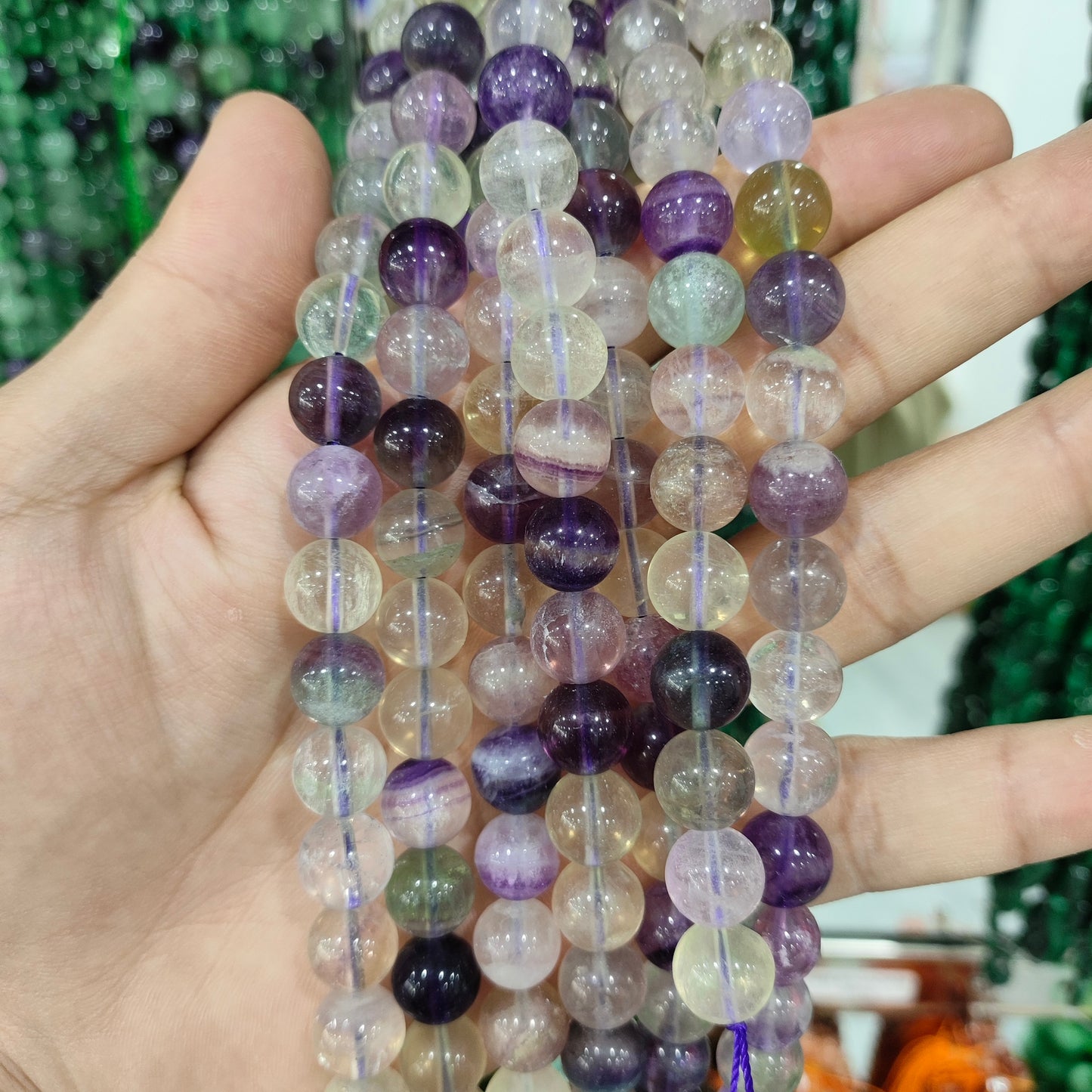 $1-10 crystal beads for diy bracelets with free string and needle charms spacer free shipping over $100