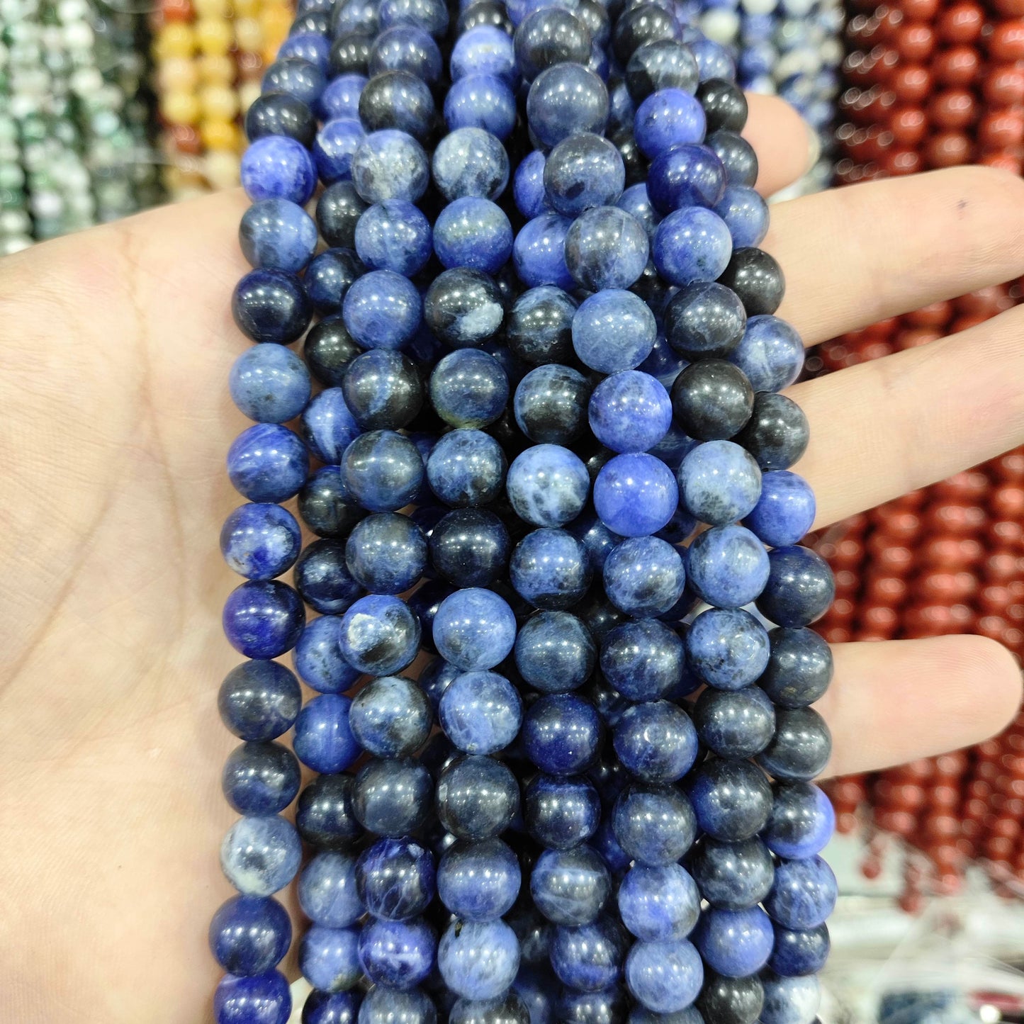 $1-10 crystal beads for diy bracelets with free string and needle charms spacer free shipping over $100