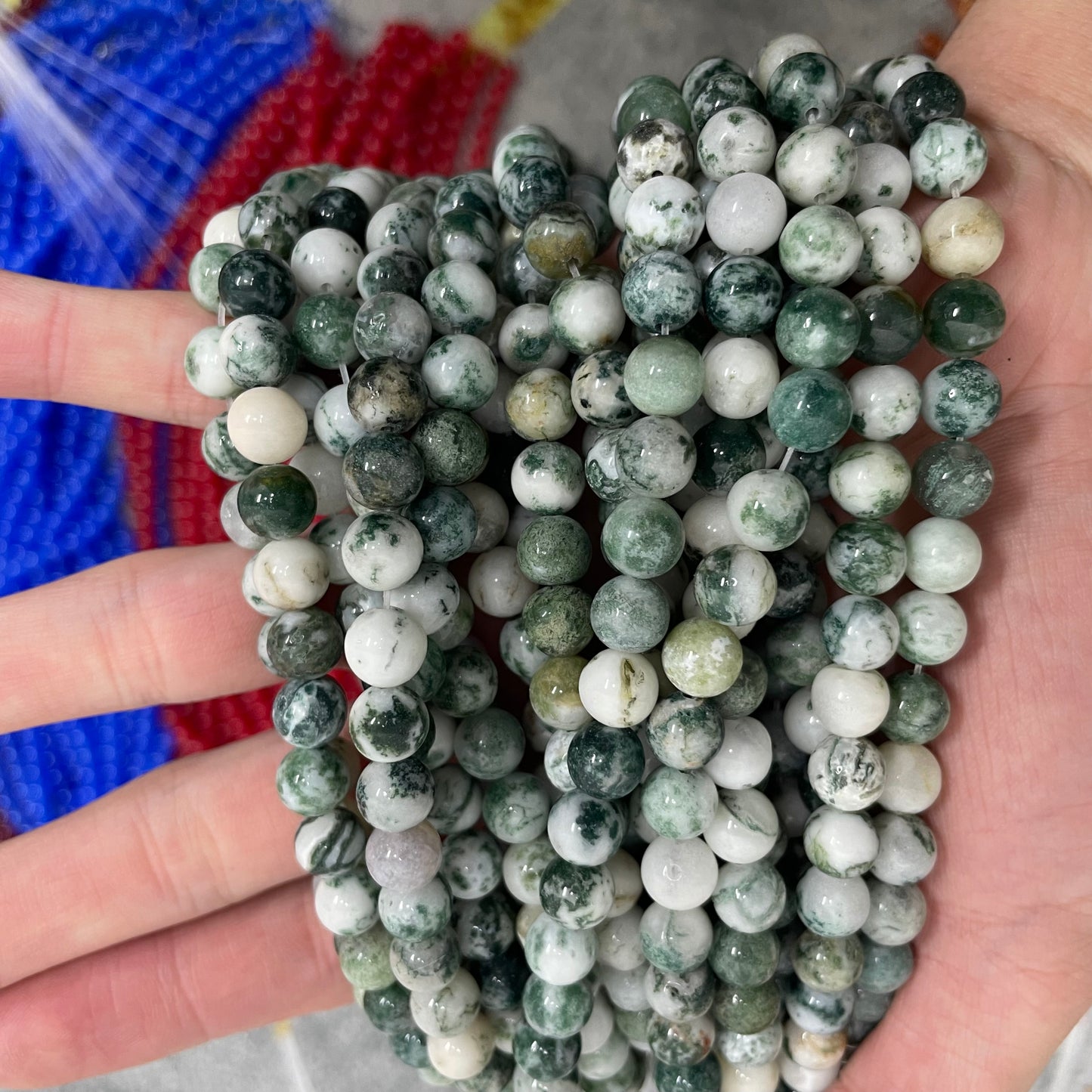 $1-10 crystal beads for diy bracelets with free string and needle charms spacer free shipping over $100