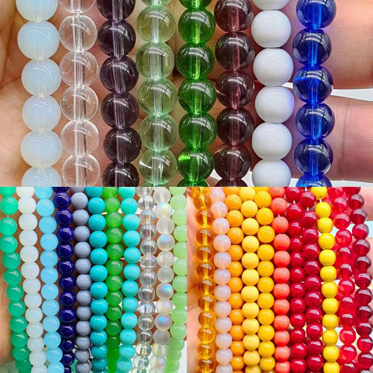 $1-10 crystal beads for diy bracelets with free string and needle charms spacer free shipping over $100